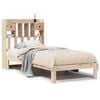 vidaXL Massivholzbett mit Regal ohne Matratze 90x200 cm Kiefer