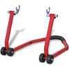vidaXL Motorradst&auml;nder Hinten Rot