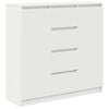 vidaXL Sideboard mit Schubladen Wei&szlig; 100,5x35x98,5 cm Holzwerkstoff