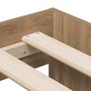 vidaXL Bettrahmen Artisan-Eiche 100 x 200 cm Holzwerkstoff