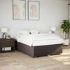 vidaXL Boxspringbett mit Matratze Dunkelbraun 140x190 cm Stoff