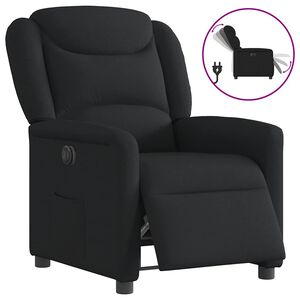 vidaXL Relaxsessel Elektrisch Schwarz Stoff