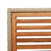 vidaXL Garten Stapelstühle 4 pcs Braun und Beige