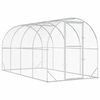 vidaXL H&uuml;hnerunterkunft Silber 400 x 200 x 200 cm Verzinkter Stahl