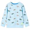 vidaXL Kinder-Sweatshirt Hellblau Melange 104