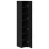 vidaXL Highboard 2 pcs Schwarz Eichen-Optik 30 x 42,5 x 185 cm