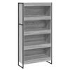 vidaXL B&uuml;cherregal 80 x 30 x 155 cm Holzwerkstoff Graues Sonoma