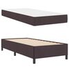 vidaXL Boxspringbett Dunkelbraun 100 x 200 cm Stoff