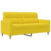vidaXL 2-Sitzer-Sofa Hellgelb 140 cm Stoff