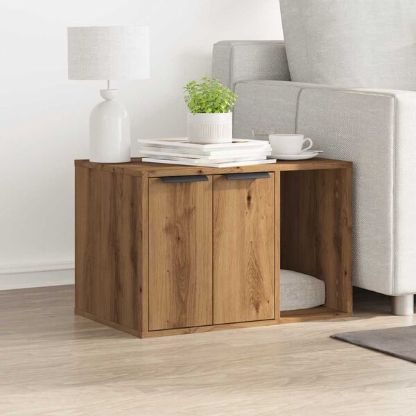 vidaXL Katzenklo Artisan-Eiche 60x40x40 cm Holzwerkstoff