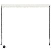 vidaXL Einziehbare Markise mit LED 300×150 cm Creme