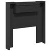 vidaXL Kopfteil mit Regal Schwarz 100 x 16,5 x 103,5 cm Holzwerkstoff