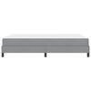 vidaXL Boxspringbett mit Matratze Hellgrau 160 x 200 cm Stoff