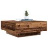 vidaXL Couchtisch Altes Holz und Blau 80 x 80 x 31 cm Holzwerkstoff