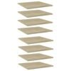 vidaXL B&uuml;cherregal-Bretter 8 Stk. Sonoma-Eiche 40x40x1,5 cm