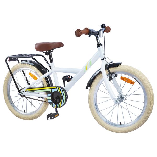 vidaXL Kinderfahrrad 24 Zoll f&uuml;r 8-12 Jahre alt Wei&szlig;