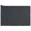 vidaXL Balkon-Sichtschutz Anthrazit 400x75 cm PVC