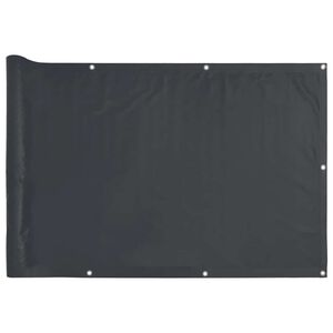 vidaXL Balkon-Sichtschutz Anthrazit 400x75 cm PVC