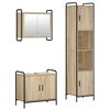 vidaXL Badezimmerschrank-Set 3 stk. Sonoma-Eiche 40 x 36 x 181 cm