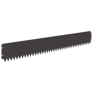 vidaXL Rasenkante 20 stk. 103 x 15 cm Stahl Schwarz