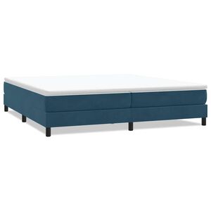 vidaXL Boxspringbett ohne Matratze Dunkelblau 200x220 cm Samt