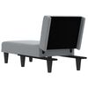 vidaXL Chaiselongue Hellgrau Stoff