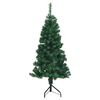 vidaXL Eckiger k&uuml;nstlicher Weihnachtsbaum Gr&uuml;n 150 cm PVC und Metall