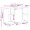 vidaXL Badezimmerschrank Artisan-Eiche 80 x 33 x 60 cm Holzwerkstoff