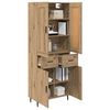 vidaXL Highboard mit Schubladen 2 pcs Artisan-Eiche Holzwerkstoff