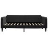vidaXL Tagesbett Ausziehbar Schwarz 100x200 cm Samt