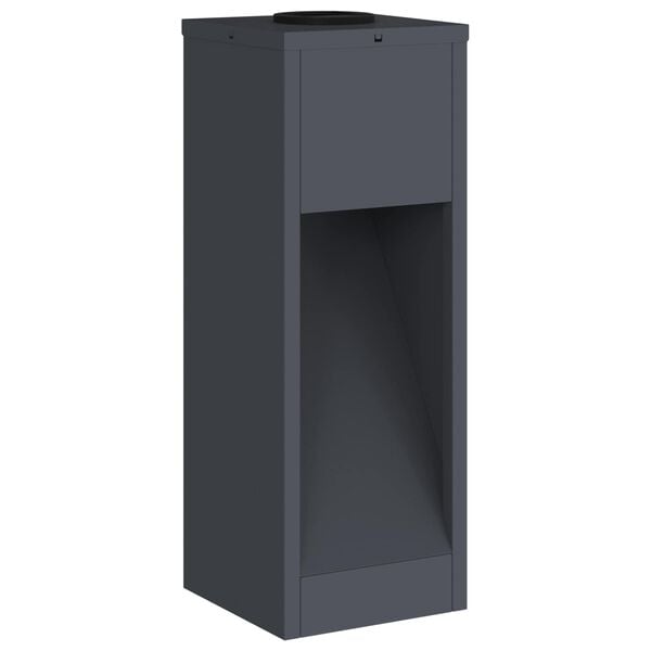 vidaXL Solar LED Wegeleuchte 2 pcs Anthrazit Kalt gewalzter Stahl