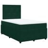 vidaXL Boxspringbett mit Matratze Dunkelgr&uuml;n 120x190 cm Samt