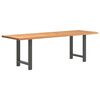 vidaXL Esstisch Hellbraun 240x80x74 cm Massivholz Eiche Rechteckig