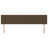 vidaXL Kopfteile Dunkelbraun 180x7x78/88 cm Stoff