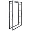 vidaXL Brennholzregal Schwarz 80&times;25&times;150 cm Stahl