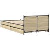 vidaXL Bettgestell mit Schubladen Sonoma-Eiche 90x190 cm Holzwerkstoff