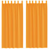 vidaXL Voile Vorh&auml;nge mit Schlaufen 2 Stk. Orange 140x245 cm