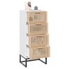 vidaXL Highboard Weiß 40x30x95 cm Holzwerkstoff