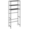 vidaXL Waschmaschinenregal 3 Ablagen Schwarz 69x28x169 cm