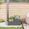 vidaXL Gartenblumentopf Anthrazit 80 x 80 x 48 cm Stahl