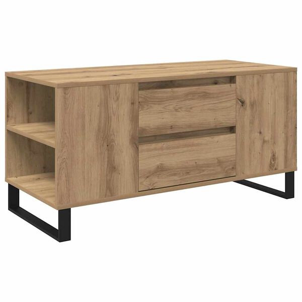 vidaXL Couchtisch Artisan-Eiche 102 x 44,5 x 50 cm Holzwerkstoff