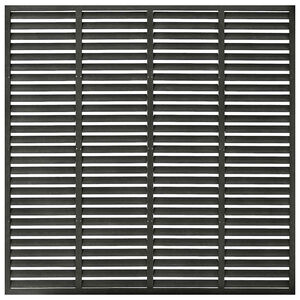 vidaXL Lamellenzaun WPC 180x180 cm Dunkelgrau