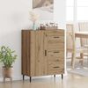 vidaXL Sideboard Artisan-Eiche 69,5 x 34 x 90 cm Verbundholz und Eisen