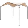 vidaXL Pavilion Partyzelt &Uuml;berdachung 3x3 m Stahl Beige