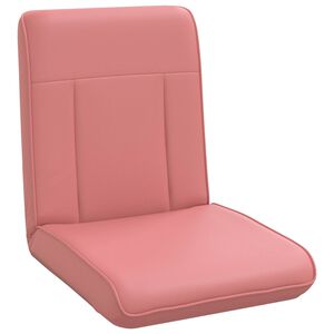 vidaXL Verstellbarer Fu&szlig;sessel Rosa Kunstleder