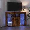 vidaXL Eck-LED-TV-Schrank Ger&auml;ucherte Eiche 100x40x68cm Holzwerkstoff
