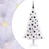 vidaXL K&uuml;nstlicher Weihnachtsbaum Wei&szlig; 150 cm PVC und Stahl
