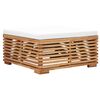 vidaXL 4-tlg. Garten-Lounge-Set mit Auflagen Massivholz Teak