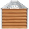 vidaXL Hochbeet Hellbraun 970 x 50 x 36 cm Verzinkter Stahl
