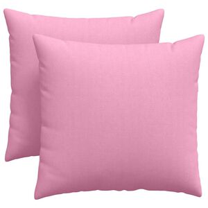 vidaXL Sofakissen 2 pcs Rosa 45 x 45 cm Stoff